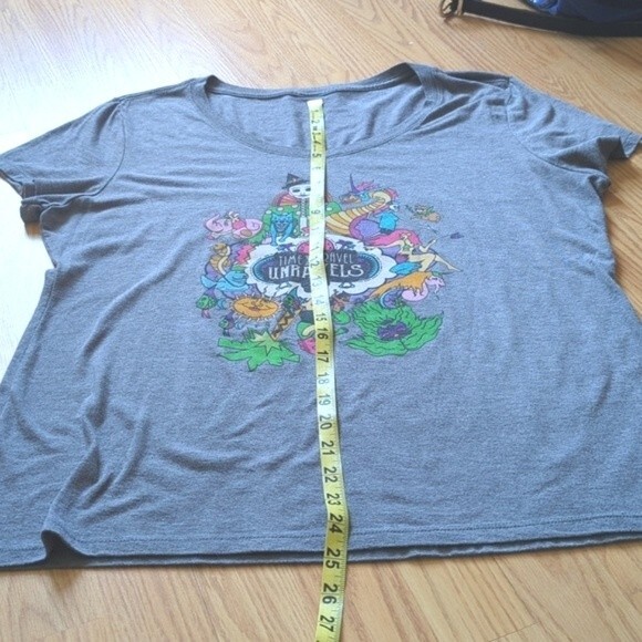 Fantasy Fest Key West Festival Time Travel Grey Graphic T-Shirt Size XL - Picture 5 of 6